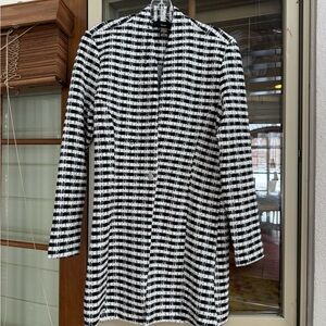 Elegant Black and White Women's Blazer